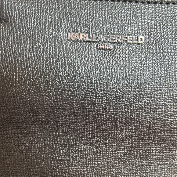 Karl Lagerfeld Black Textured Handbag - Picture 2 of 10